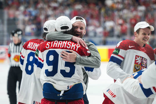 Matej Stransky of Czech Republic celebrates