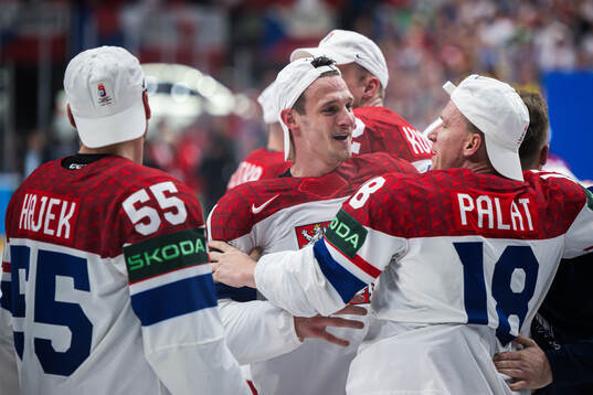 Players of Czech Republic celebrates