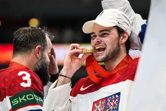 Players of Czech Republic celebrate