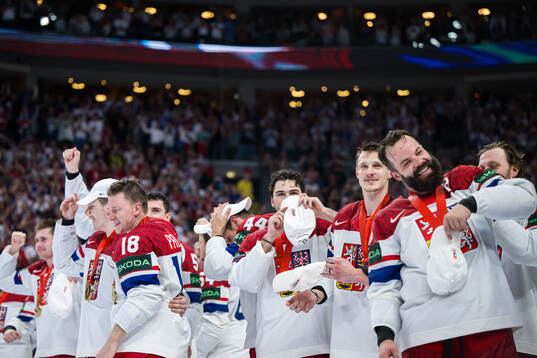 Players of Czech Republic celebrate