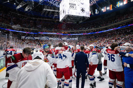 The players of Czech Republic celebrate