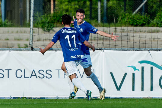 Trelleborgs Eren Alievski jublar