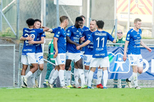Trelleborgs Eren Alievski jublar