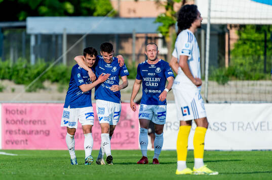 Trelleborgs Eren Alievski jublar