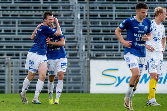 Trelleborgs Nicolas Mortensen jublar