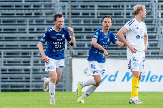 Trelleborgs Nicolas Mortensen jublar