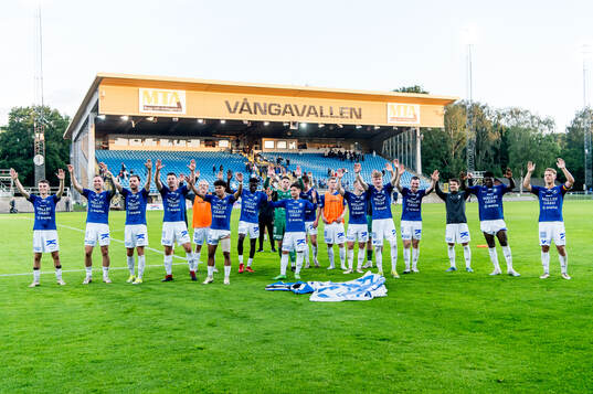 Trelleborgs spelare jublar