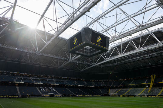 Interör vy över Friends Arena