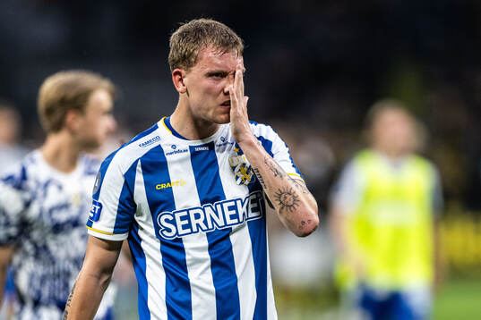 IFK Göteborgs Sebastian Hausner deppar