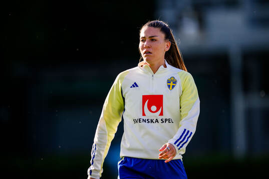 Pauline Hammarlund of Sweden at a training session the