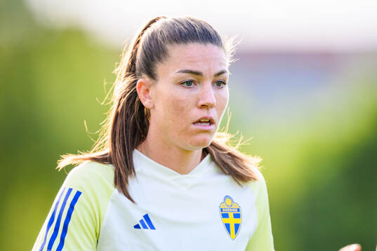 Pauline Hammarlund of Sweden at a training session the