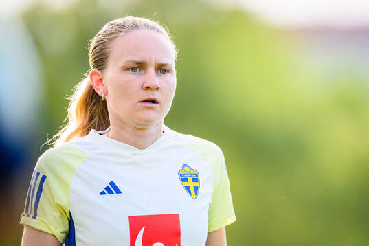 Matilda Vinberg of Sweden at a training session the