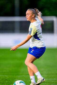 Hanna Bennison of Sweden at a training session the
