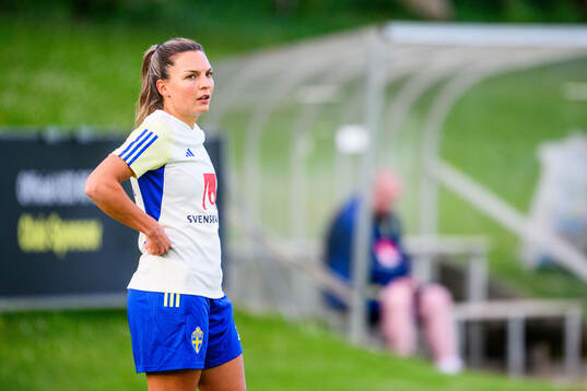 Johanna Rytting Kaneryd of Sweden at a training session the