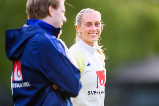 Ellen Wangerheim of Sweden at a training session the