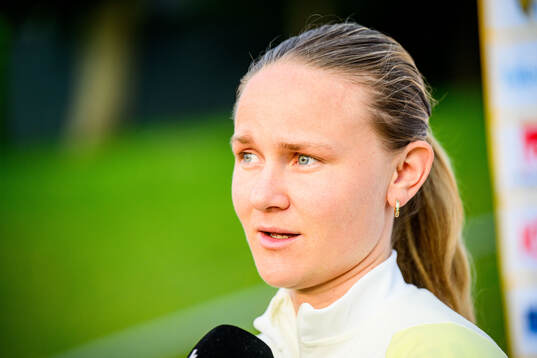 Matilda Vinberg of Sweden at a training session the