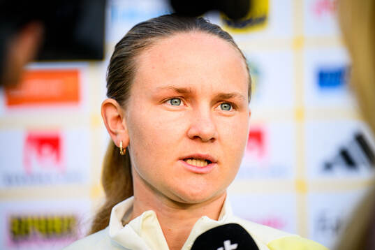 Matilda Vinberg of Sweden at a training session the