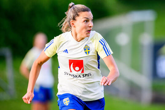 Johanna Rytting Kaneryd of Sweden at a training session the