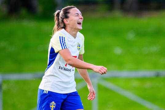 Johanna Rytting Kaneryd of Sweden at a training session the