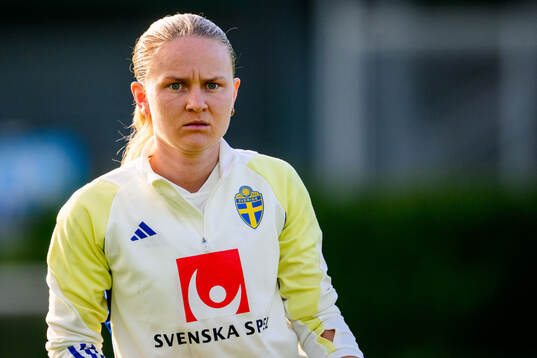 Matilda Vinberg of Sweden at a training session the