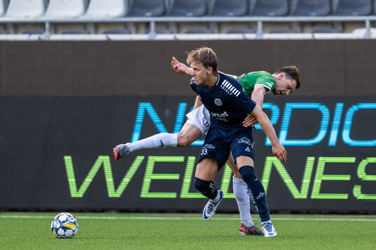 Brages Pontus Jonsson och Utsiktens Sebastian Lagerlund i