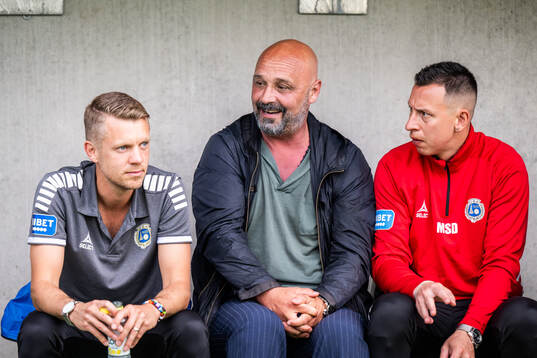 Utsiktens manager Bosko Orovic och tränare Martin Smedberg
