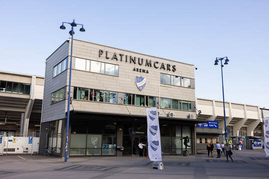 Exteriör vy av Platinumcars Arena
