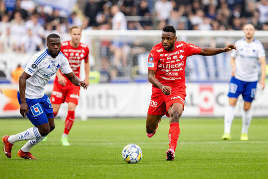 IFK Norrköpings Isak Ssewankambo och Värnamos Johnbosco