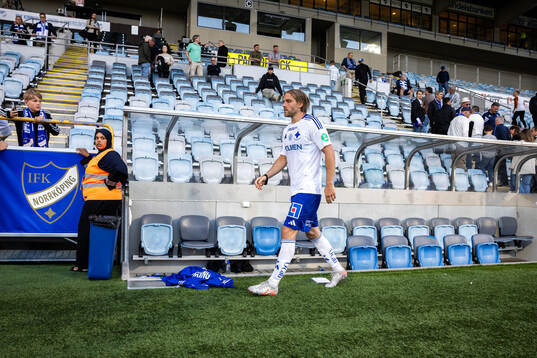IFK Norrköpings Christoffer Nyman deppar