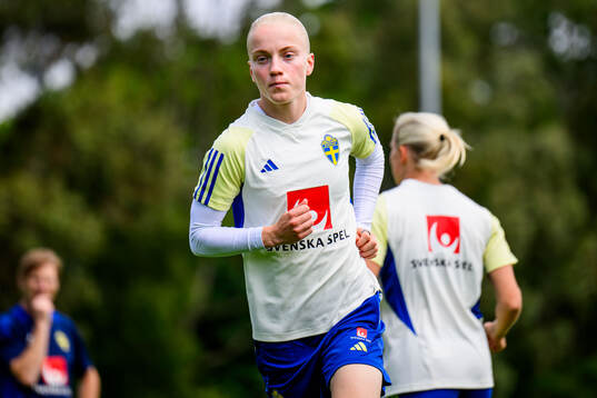 Anna Sandberg of Sweden at a training session