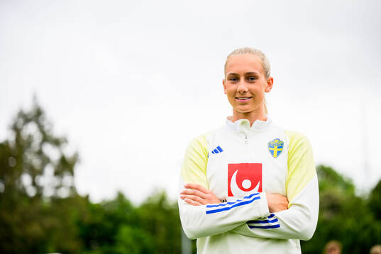 Ellen Wangerheim of Sweden at a training session
