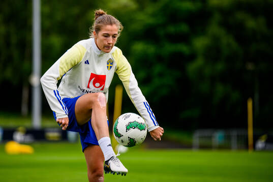 Filippa Angeldahl of Sweden at a training session