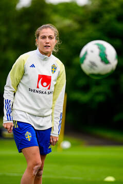 Filippa Angeldahl of Sweden at a training session