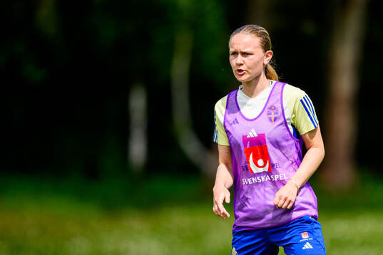 Matilda Vinberg of Sweden at a training session