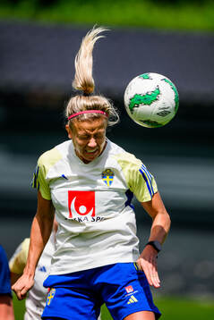 Hanna Glas of Sweden at a training session