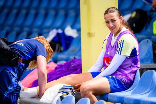 Rusul Rosa Kafaji of Sweden at a training session