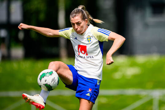 Linda Sembrant of Sweden at a training session