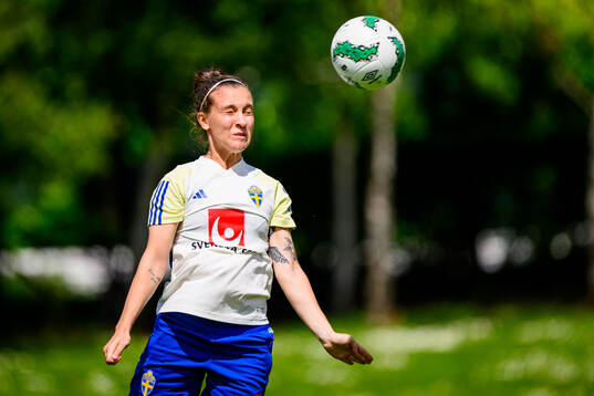 Julia Zigiotti Olme of Sweden at a training session