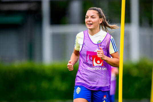 Johanna Rytting Kaneryd of Sweden at a training session