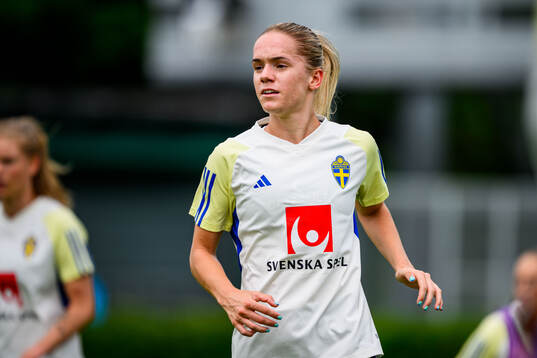 Hanna Lundkvist of Sweden at a training session