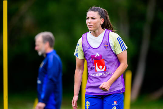 Pauline Hammarlund of Sweden at a training session