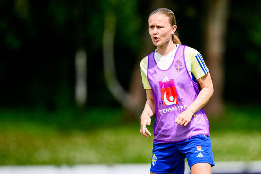 Matilda Vinberg of Sweden at a training session
