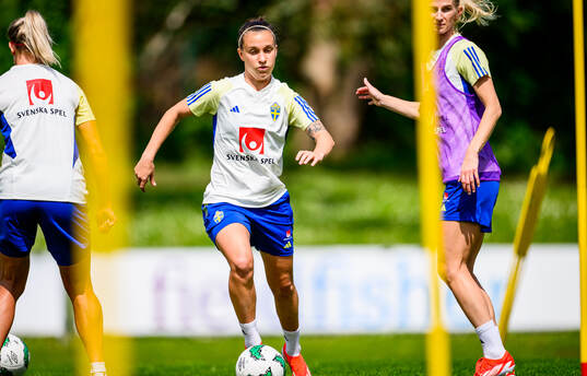 Julia Zigiotti Olme of Sweden at a training session