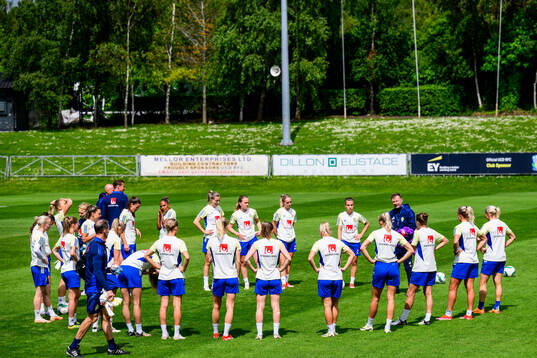 At a training session