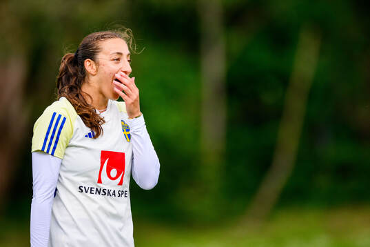 Rusul Rosa Kafaji of Sweden at a training session