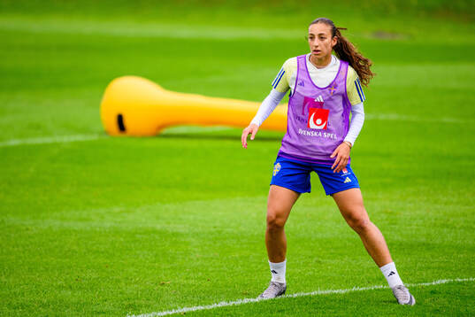 Rusul Rosa Kafaji of Sweden at a training session