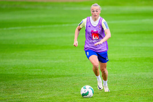 Hanna Bennison of Sweden at a training session