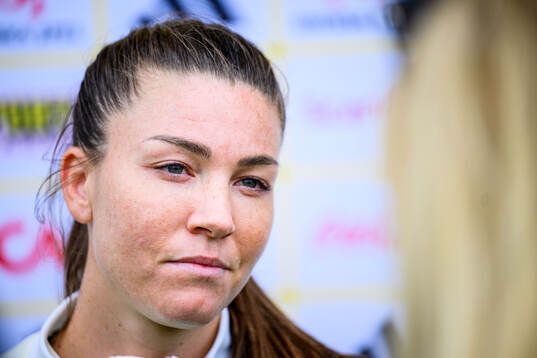 Pauline Hammarlund of Sweden at a training session