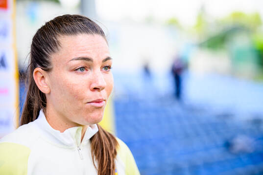 Pauline Hammarlund of Sweden at a training session