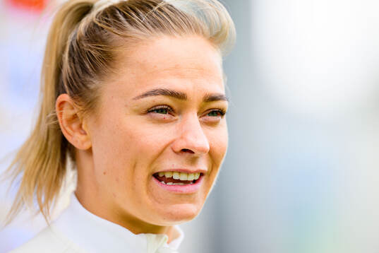 Fridolina Rolfö of Sweden at a training session